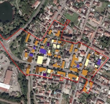 Luftbild Quartier Ortsmitte 3 in Neuenburg am Rhein
