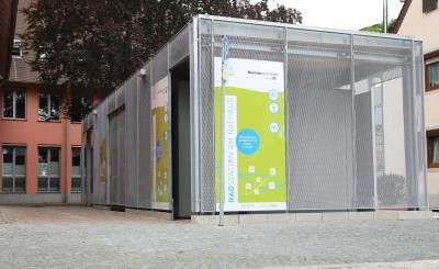 Bild der Radstation von außen 