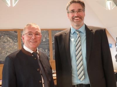 Bürgermeister Jens Fondy-Langela (r.) mit Bürgermeister-Stellvertreter Christoph Ziel