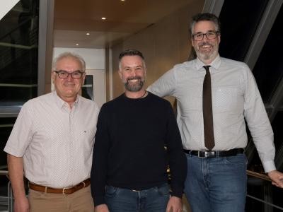Christoph Hanisch, Peter Stangl und Jens Fondy-Langela 